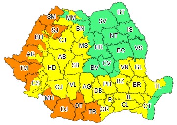 COD PORTOCALIU: Val de căldură în intensificare și disconfort termic accentuat