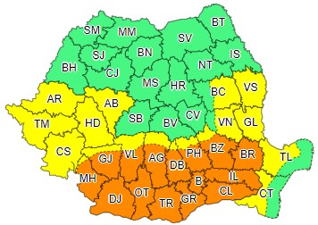 COD PORTOCALIU: Val de căldură persistent și disconfort termic accentuat